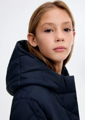 Prošívaná bunda s kosočtvercovým vzorem