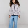 Prošívaná bunda s květinovým potiskem Prošívaná bunda s květinovým potiskem