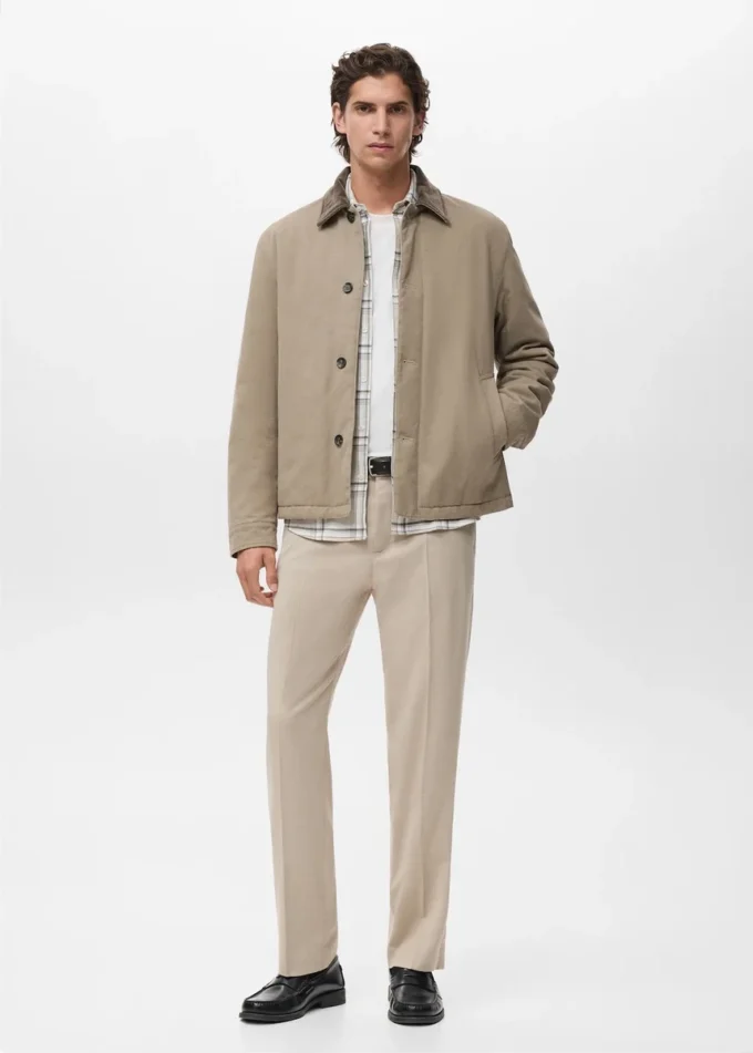 Prošívaná bunda s manžetovým límcem Prošívaná bunda s manžetovým límcem