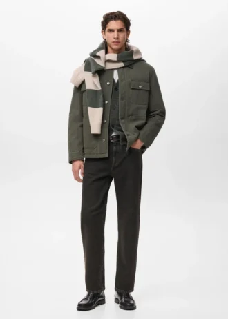 Prošívaná bunda s manžetovým límcem Prošívaná bunda s manžetovým límcem