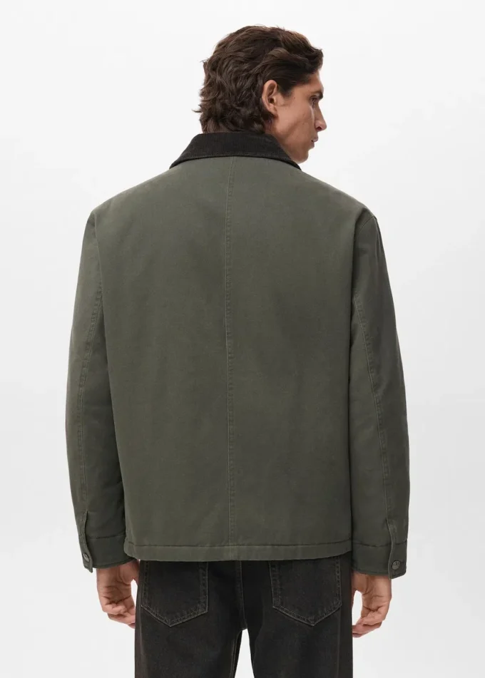 Prošívaná bunda s manžetovým límcem Prošívaná bunda s manžetovým límcem