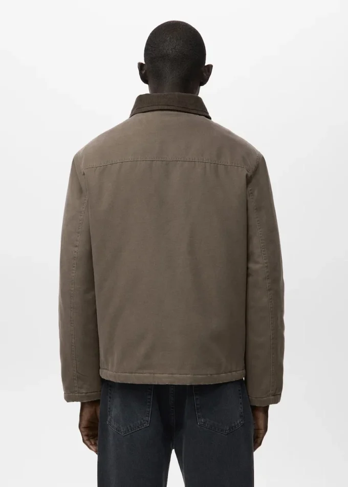 Prošívaná bunda s manžetovým límcem Prošívaná bunda s manžetovým límcem