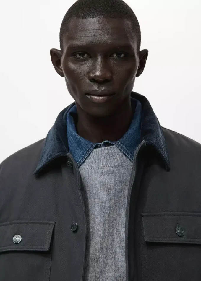 Prošívaná bunda s manžetovým límcem Prošívaná bunda s manžetovým límcem