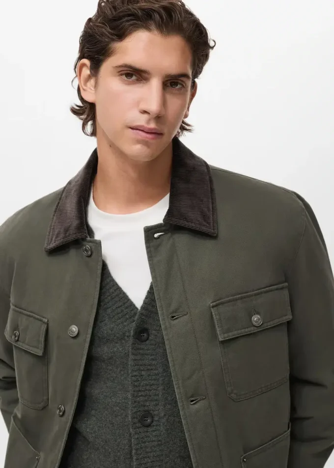 Prošívaná bunda s manžetovým límcem Prošívaná bunda s manžetovým límcem