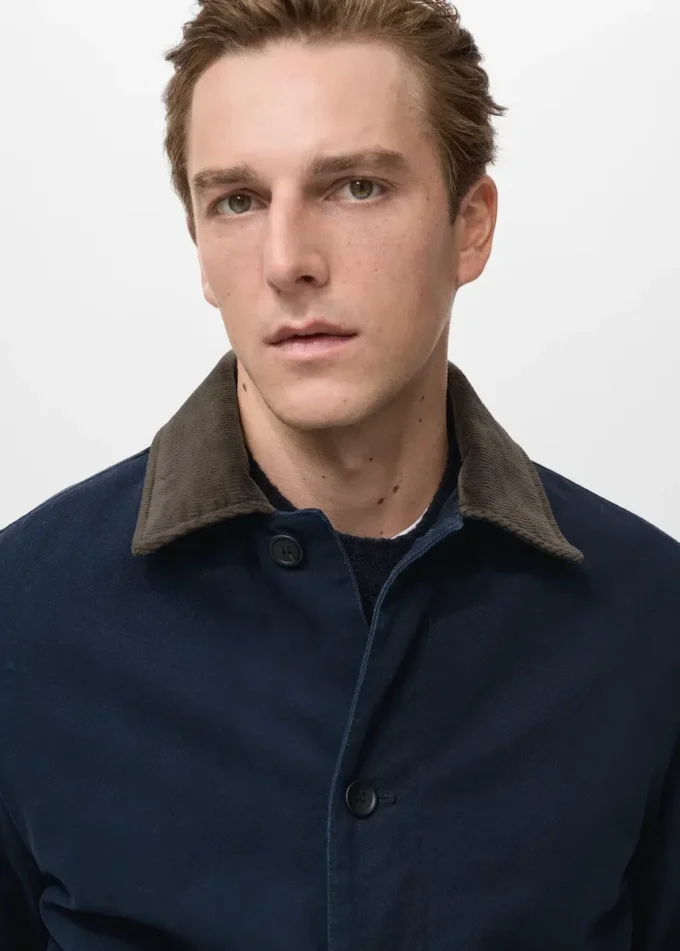 Prošívaná bunda s manžetovým límcem Prošívaná bunda s manžetovým límcem