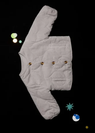 Prošívaný kabát z manšestru