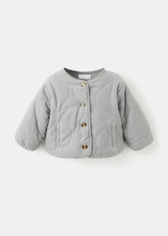 Prošívaný kabát z manšestru