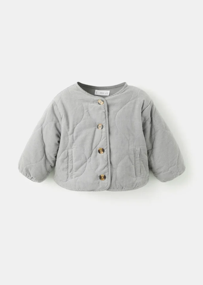 Prošívaný kabát z manšestru Prošívaný kabát z manšestru