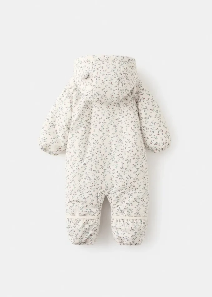 Prošívaný svetr s květinovým vzorem Prošívaný svetr s květinovým vzorem