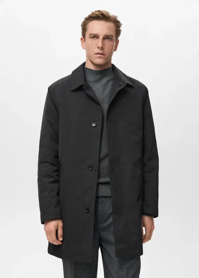 Prošívaný vodoodpudivý trenčkot Prošívaný vodoodpudivý trenčkot