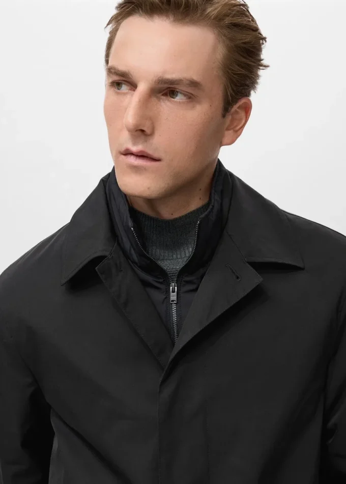 Prošívaný vodoodpudivý trenčkot Prošívaný vodoodpudivý trenčkot