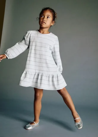 Pruhované šaty z bavlněné směsi