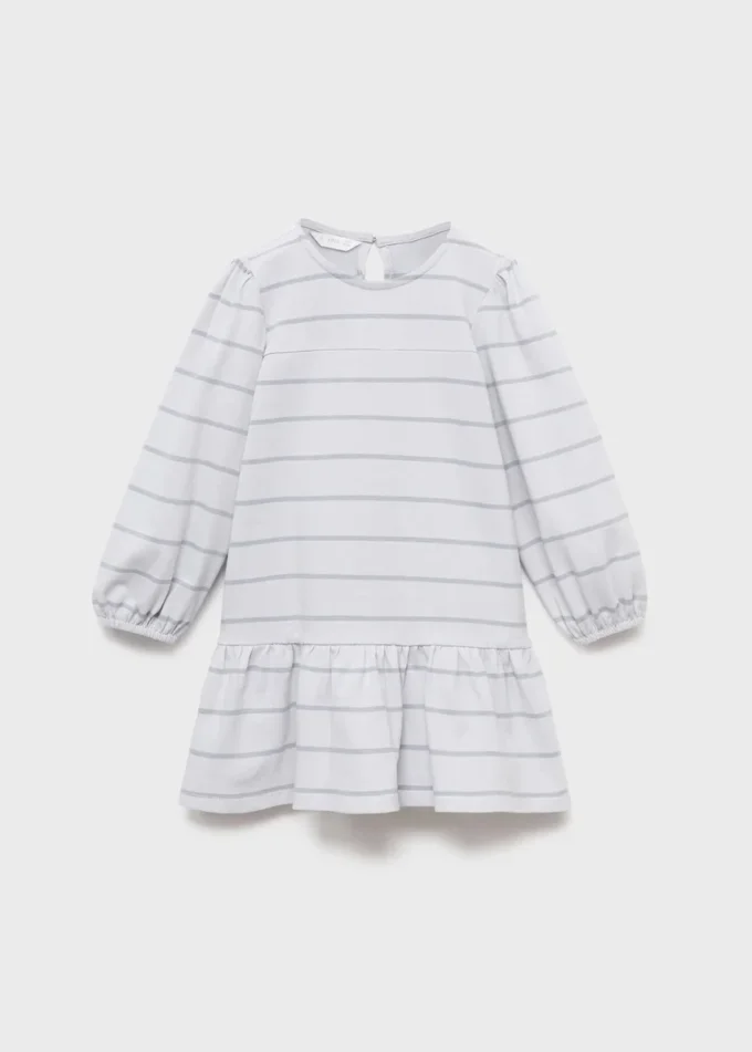 Pruhované šaty z bavlněné směsi