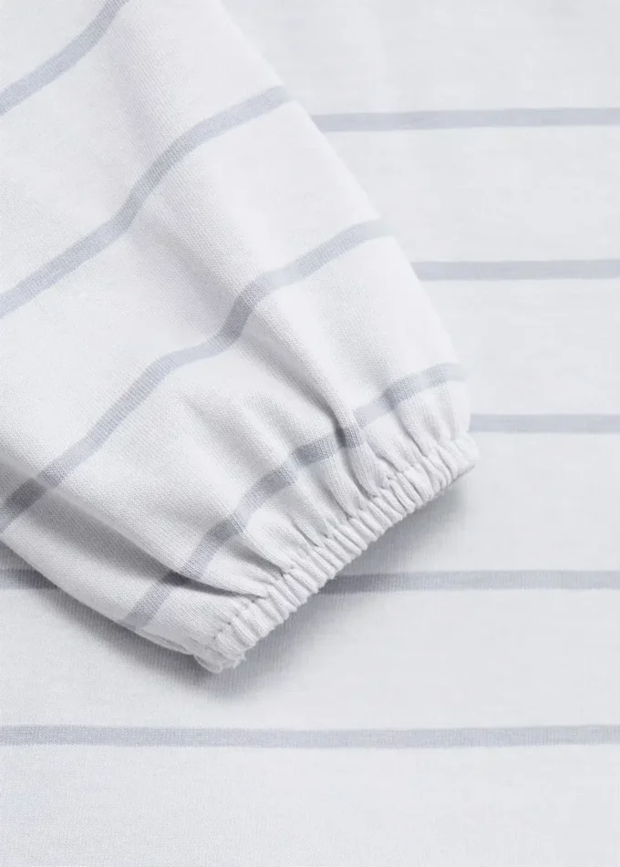 Pruhované šaty z bavlněné směsi