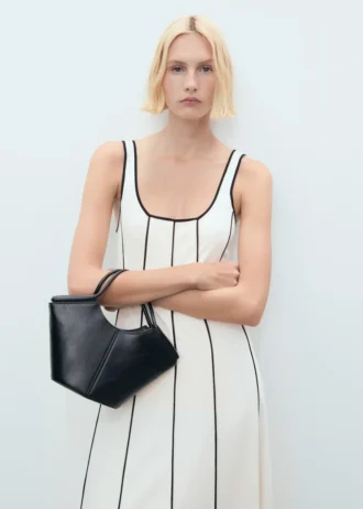 Pruhované bavlněné šaty