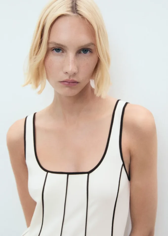 Pruhované bavlněné šaty Pruhované bavlněné šaty