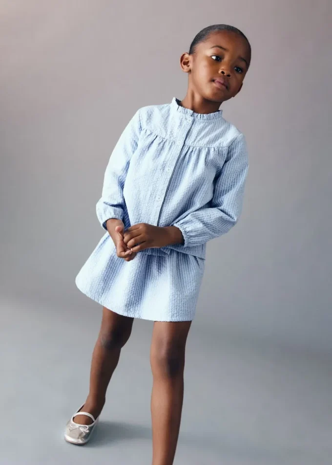 Pruhovaná bavlněná halenka Pruhovaná bavlněná halenka