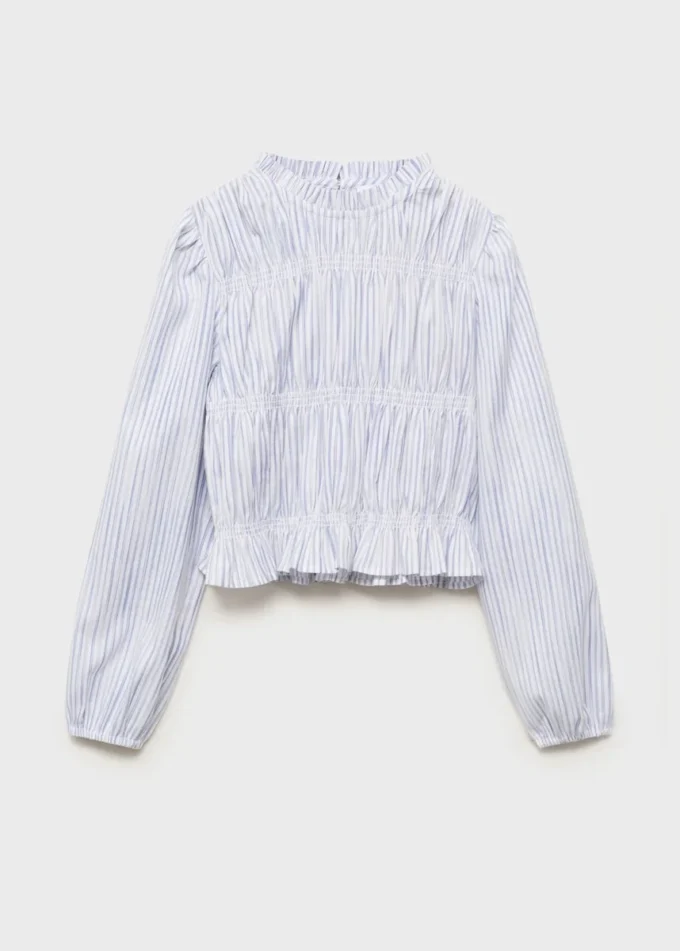 Pruhovaná bavlněná halenka Pruhovaná bavlněná halenka