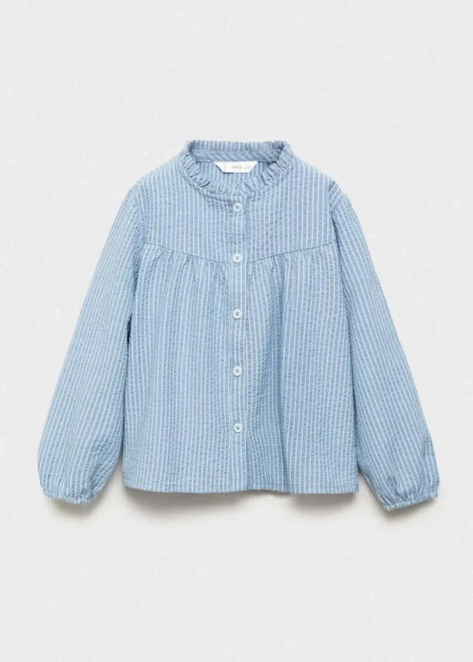 Pruhovaná bavlněná halenka Pruhovaná bavlněná halenka