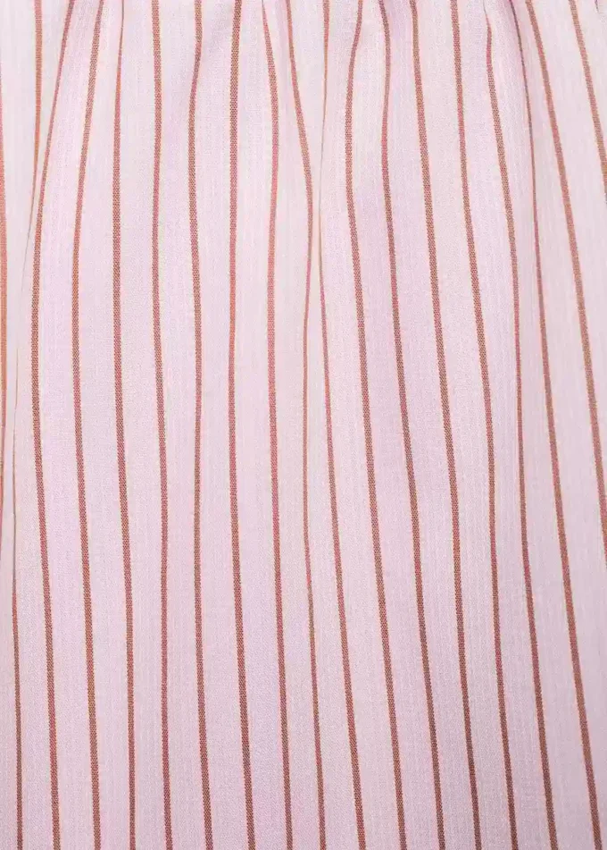 Pruhované bavlněné kalhoty