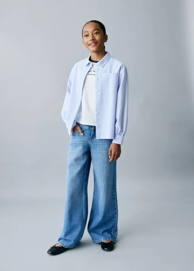 Pruhovaná bavlněná košile Pruhovaná bavlněná košile