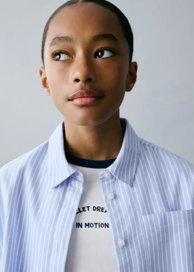 Pruhovaná bavlněná košile Pruhovaná bavlněná košile