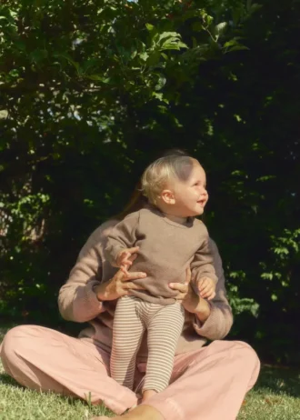 Pruhované bavlněné legíny Pruhované bavlněné legíny