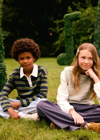 Pruhované bavlněné polo tričko