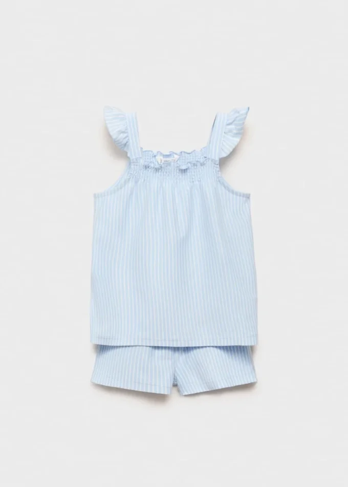 Pruhované bavlněné pyžamo