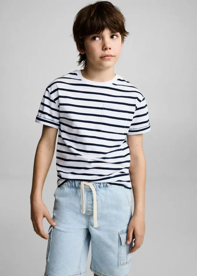 Pruhované bavlněné tričko Pruhované bavlněné tričko