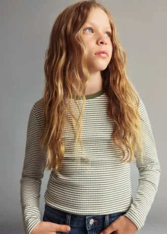 Pruhované bavlněné tričko