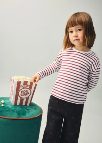 Pruhované bavlněné tričko