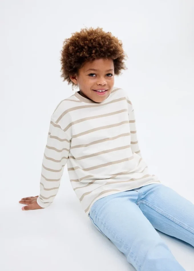 Pruhované bavlněné tričko Pruhované bavlněné tričko