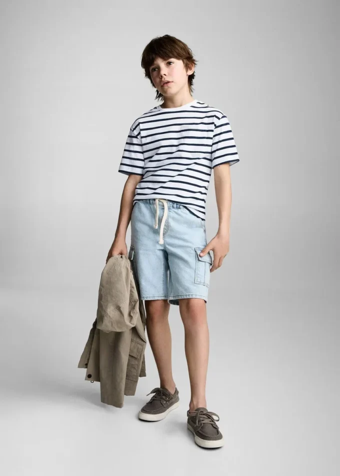 Pruhované bavlněné tričko Pruhované bavlněné tričko