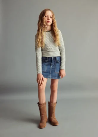 Pruhované bavlněné tričko