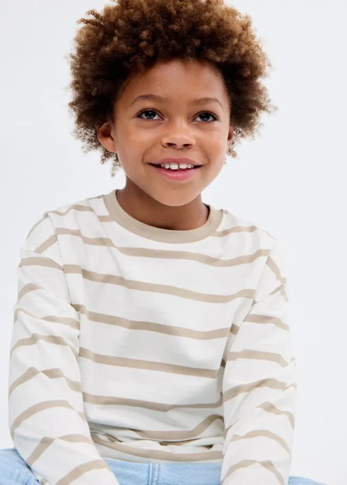 Pruhované bavlněné tričko Pruhované bavlněné tričko