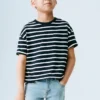Pruhované bavlněné tričko Pruhované bavlněné tričko