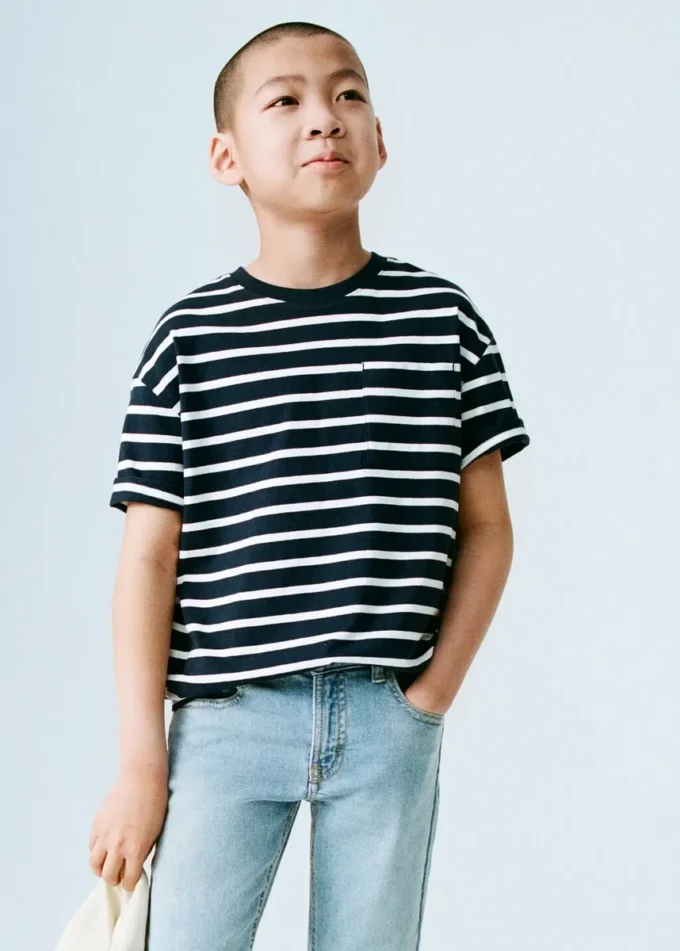 Pruhované bavlněné tričko Pruhované bavlněné tričko