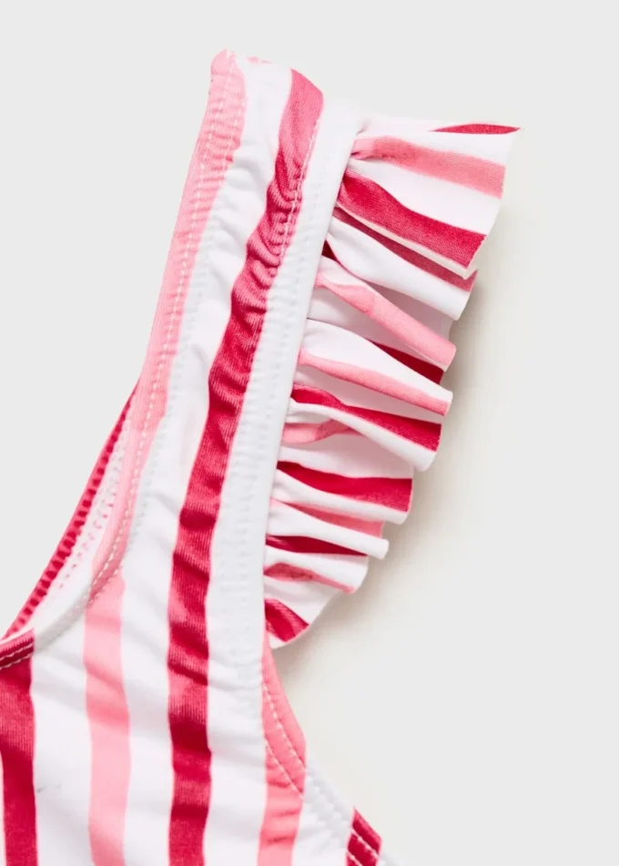 Pruhované bikiny s volánky Pruhované bikiny s volánky