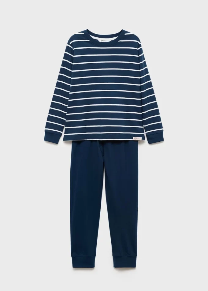 Pruhované dlouhé pyžamo