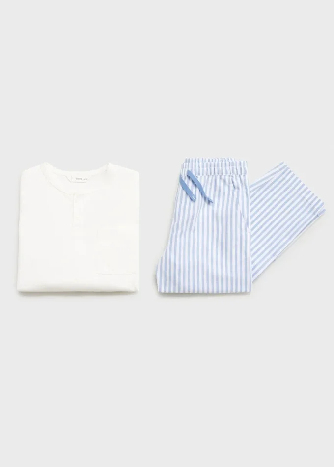 Pruhované dlouhé pyžamo Pruhované dlouhé pyžamo