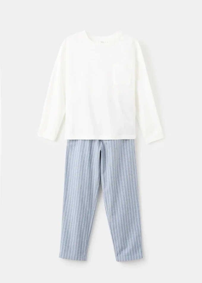 Pruhované dlouhé pyžamo