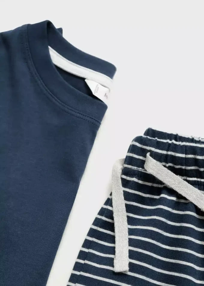 Pruhované dlouhé pyžamo Pruhované dlouhé pyžamo