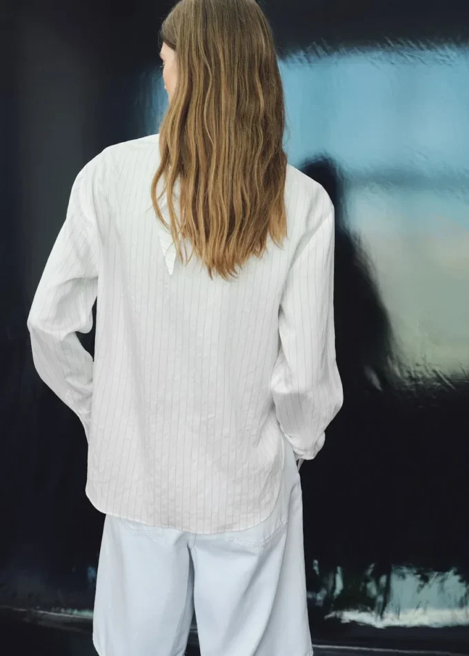 Pruhovaná halenka s kapesníkem Pruhovaná halenka s kapesníkem