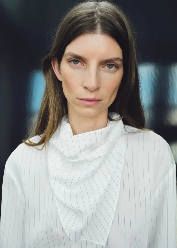 Pruhovaná halenka s kapesníkem Pruhovaná halenka s kapesníkem