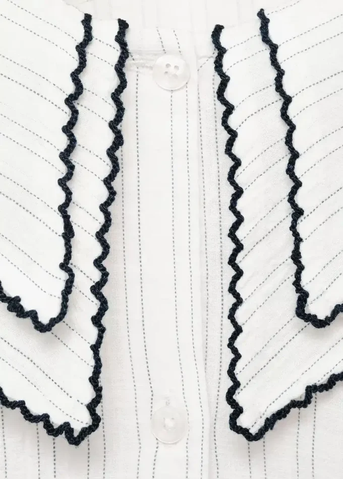 Pruhovaná halenka s límečkem Peter Pan Pruhovaná halenka s límečkem Peter Pan