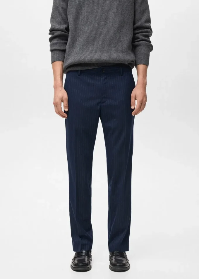 Pruhované kalhoty slim fit Pruhované kalhoty slim fit