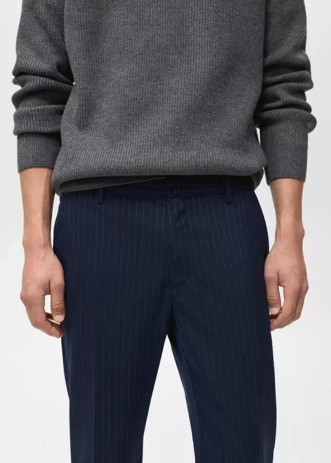 Pruhované kalhoty slim fit Pruhované kalhoty slim fit