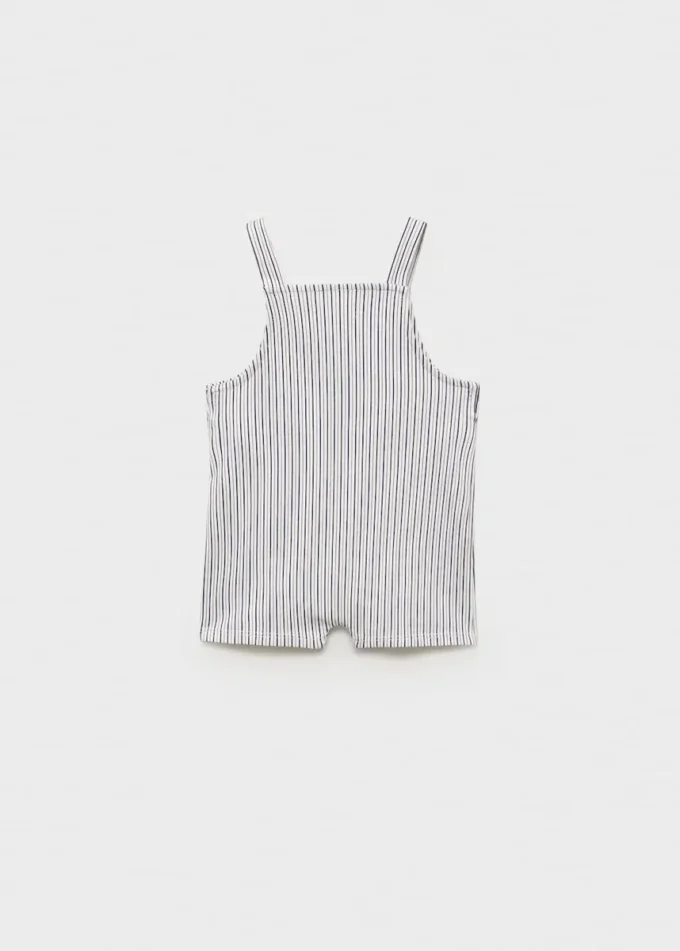 Pruhované krátké montérky Pruhované krátké montérky