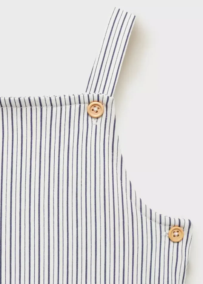 Pruhované krátké montérky Pruhované krátké montérky